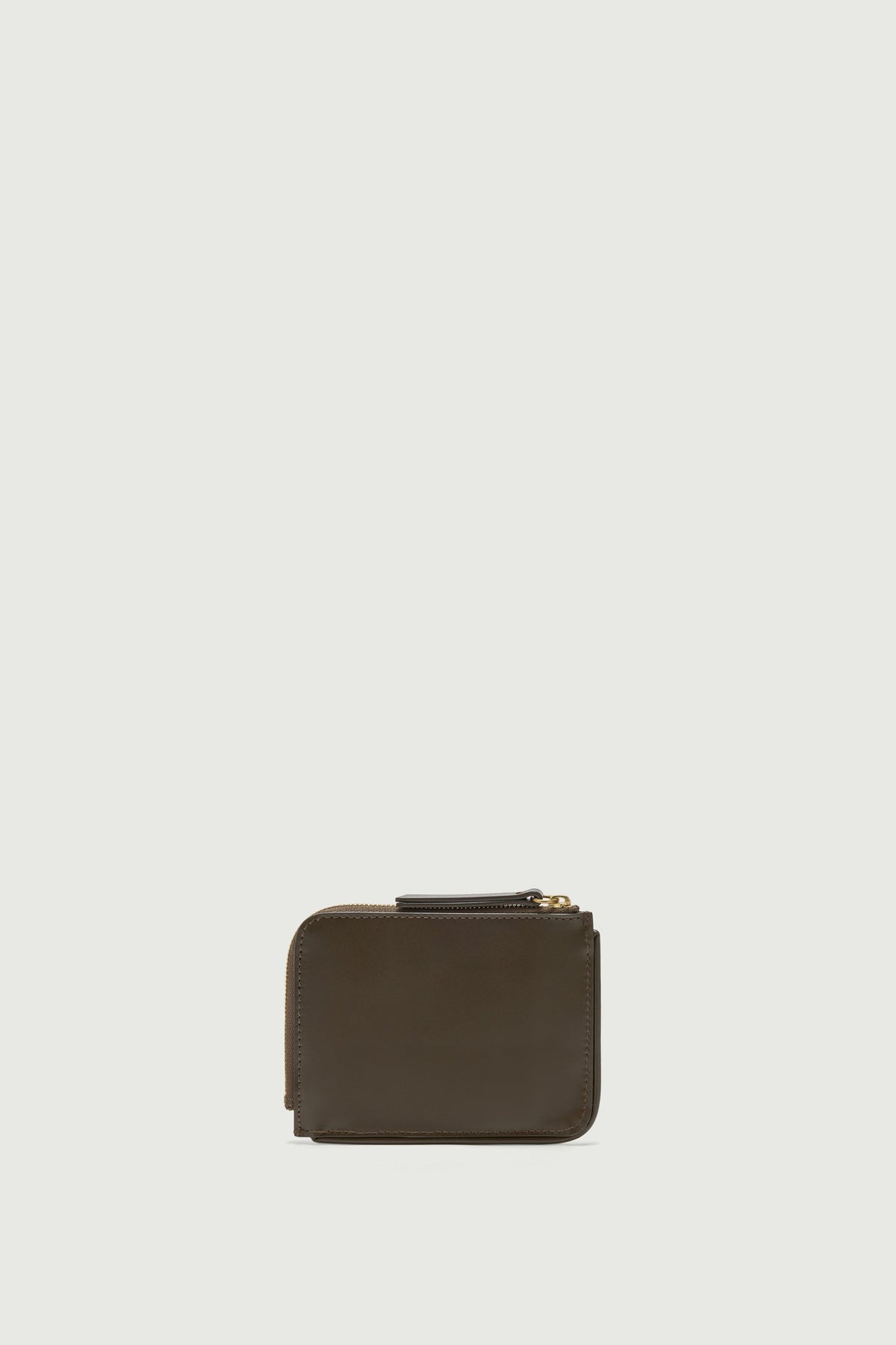 Petit portefeuille zippé en cuir box