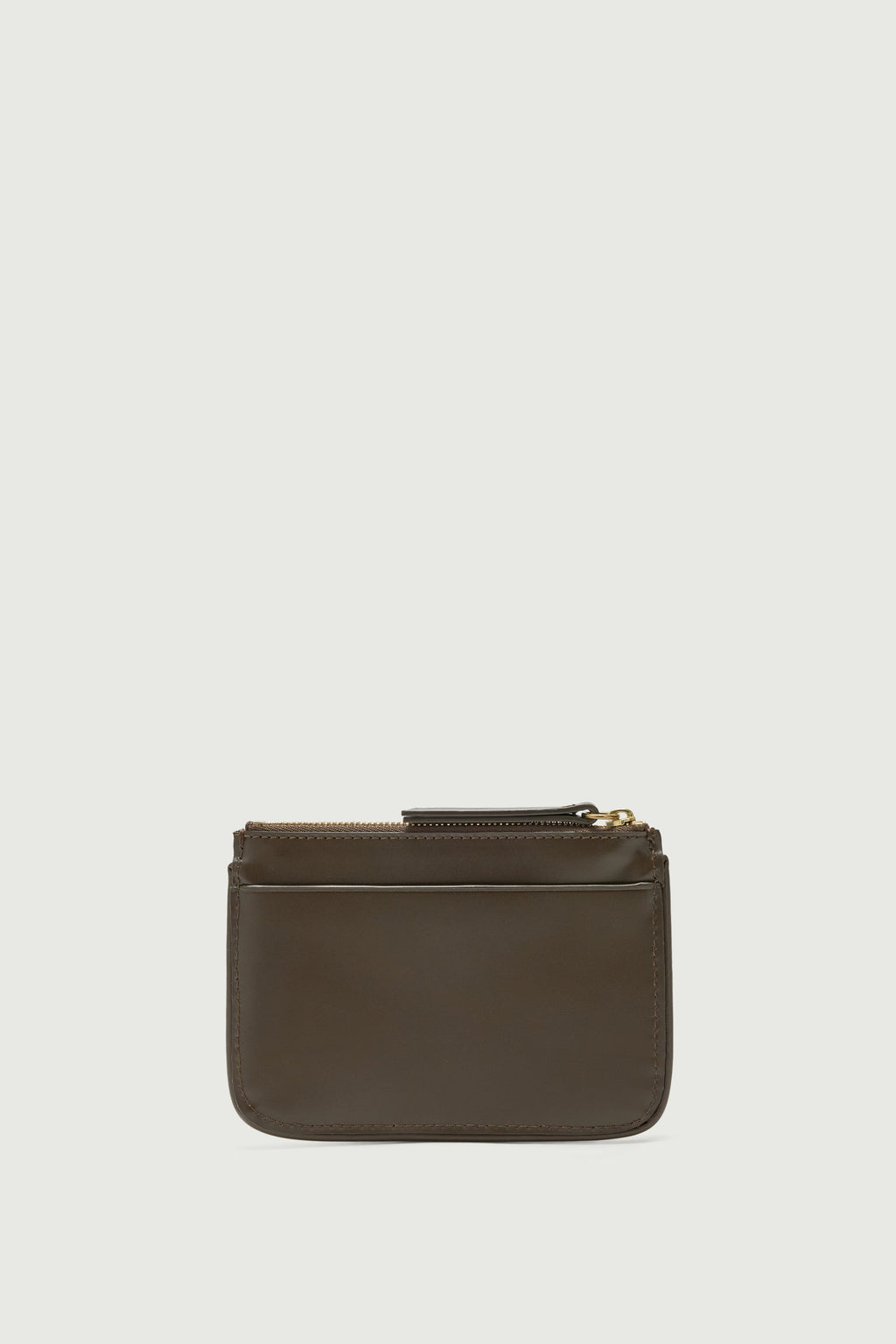 Petite pochette zippée en cuir box