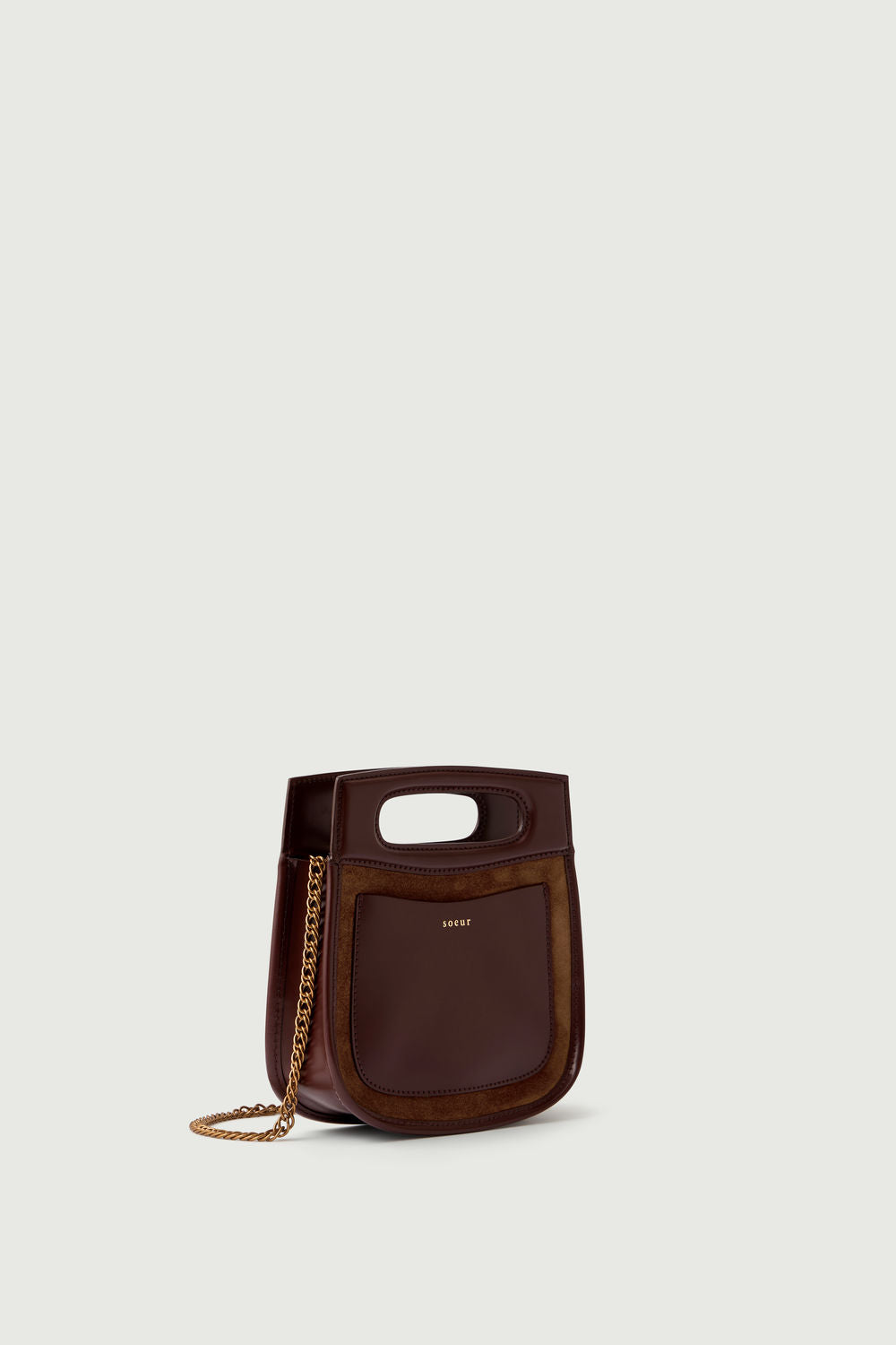 Sac en cuir glacé