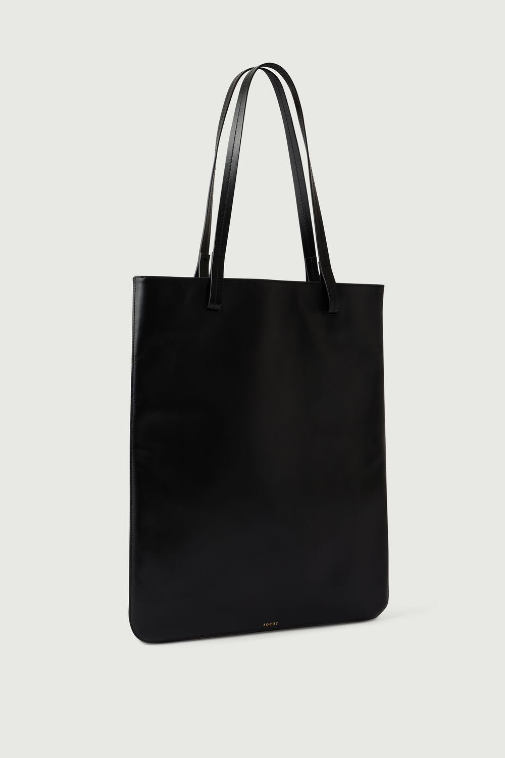 Cabas en toile et doublure en cuir