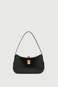 Sac porté épaule à boucle S en cuir box
