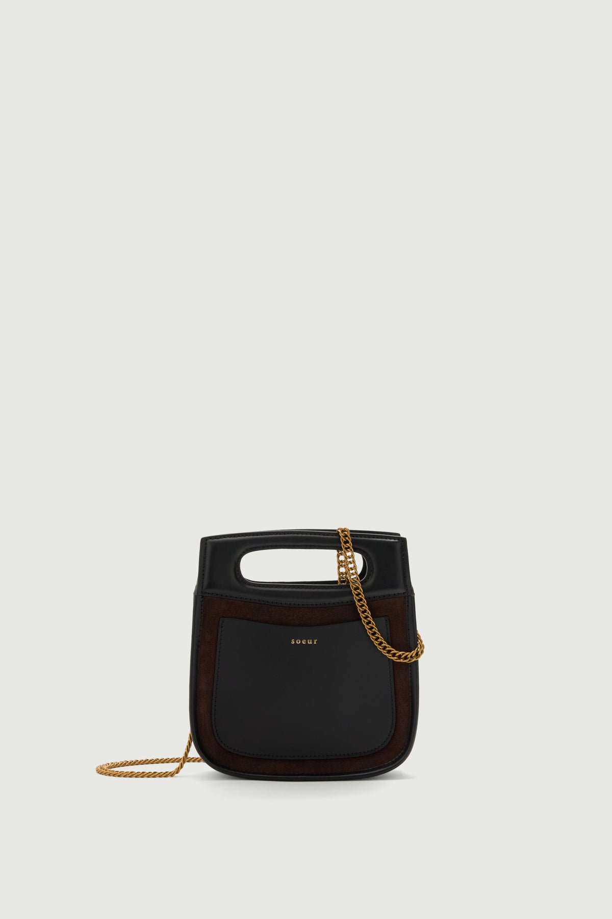 Sac en cuir glacé