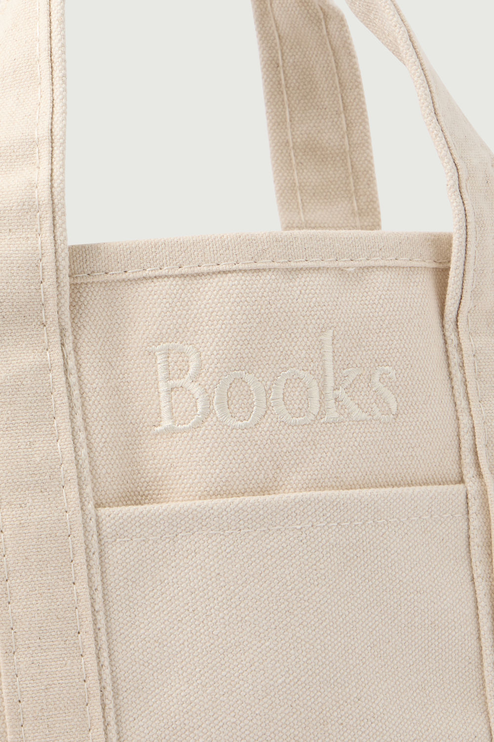 cabas books mini écru