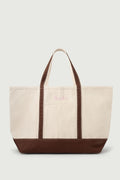 cabas books maxi marron/rose