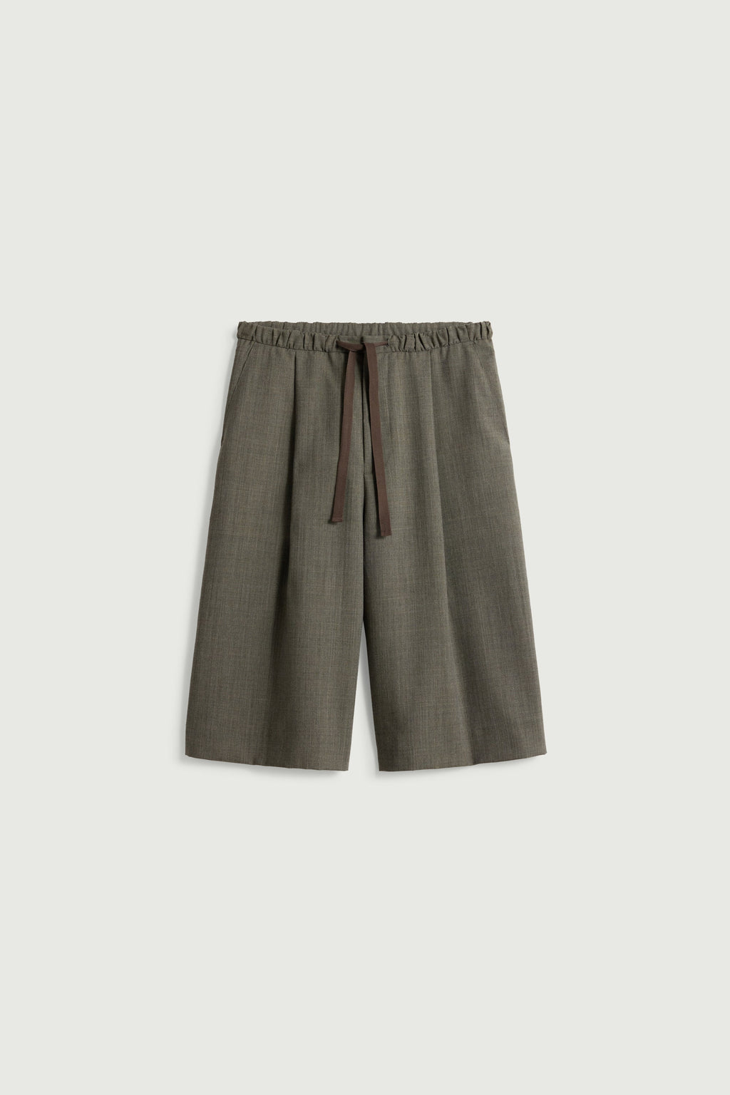 Jupe-culotte à lien en laine vierge