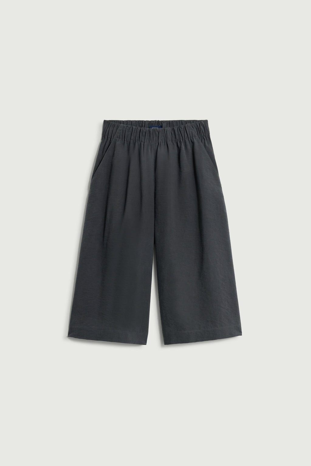 Jupe-culotte élastiquée en soie lavée