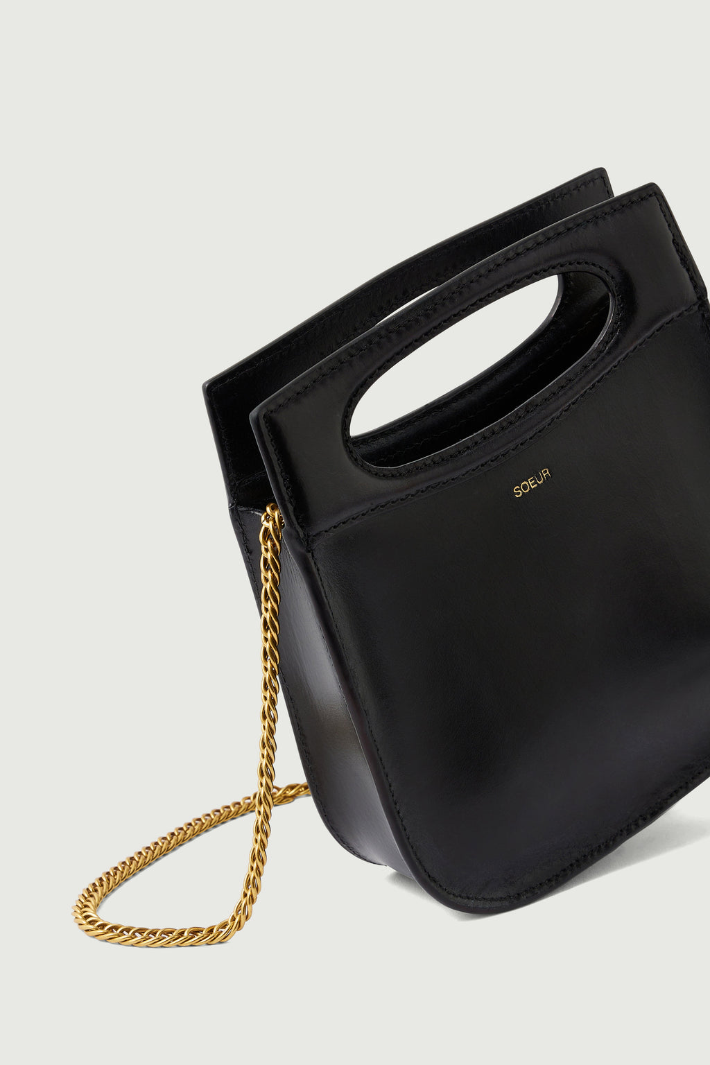 Sac en cuir glacé