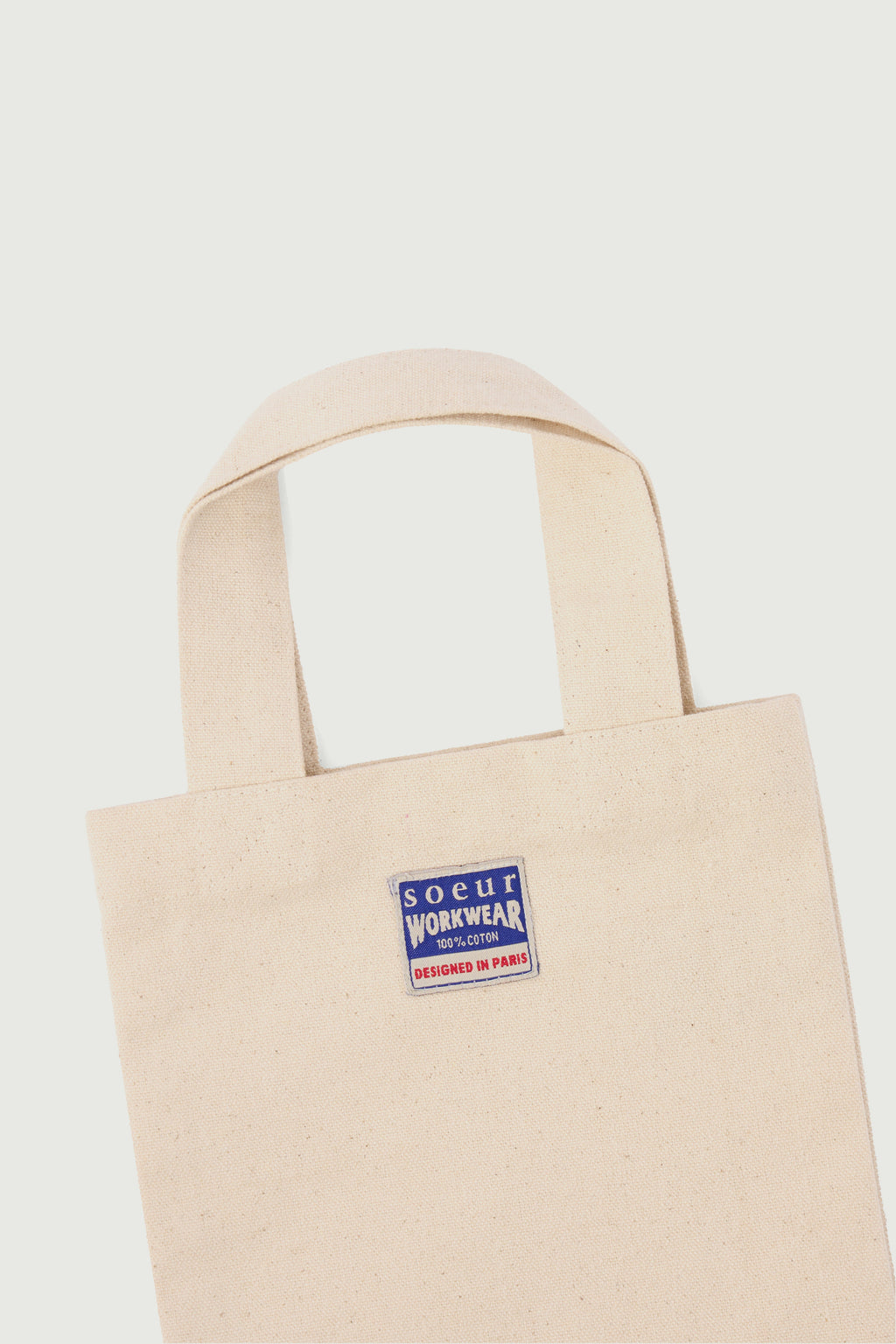 mini tote bag écru