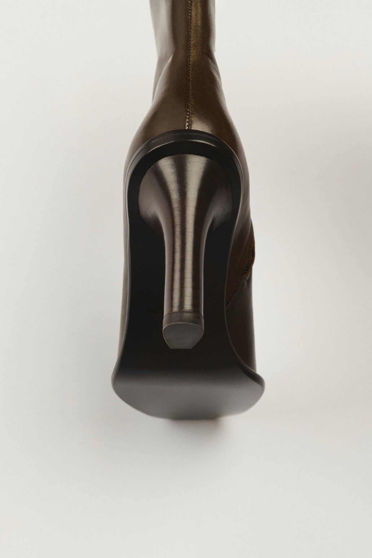Bottines à couture centrale en cuir