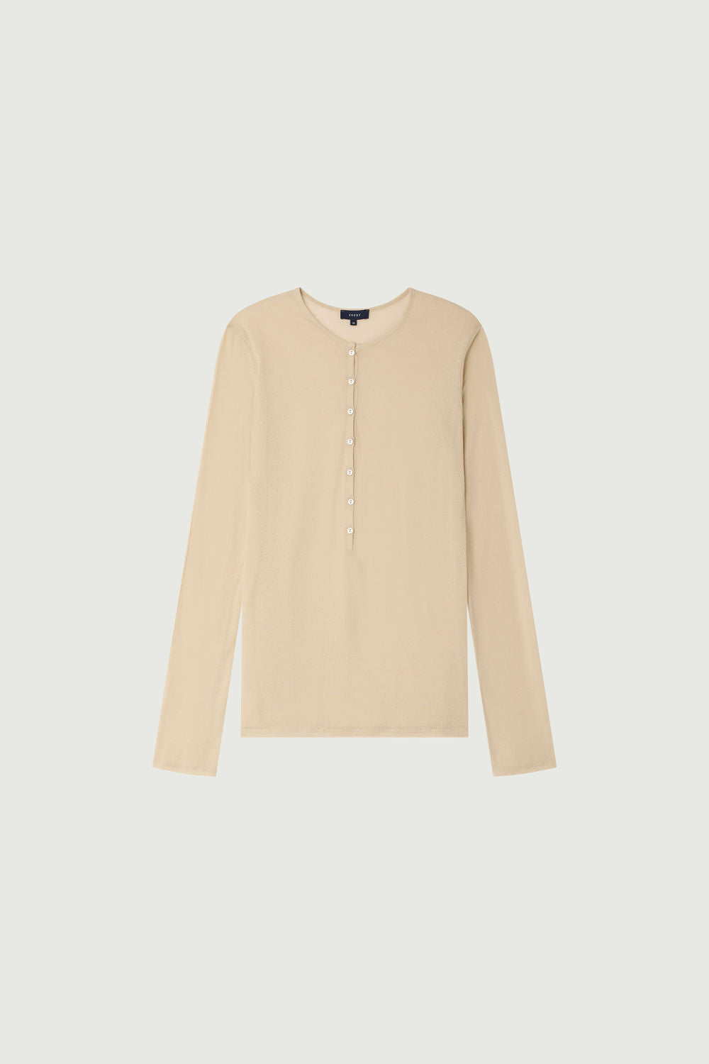 Tee-shirt manches longues en coton transparent