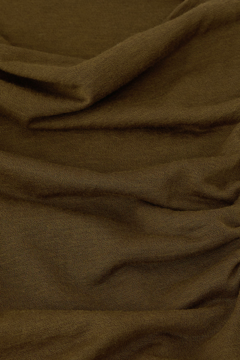 Tee-shirt sans manches en coton drapé