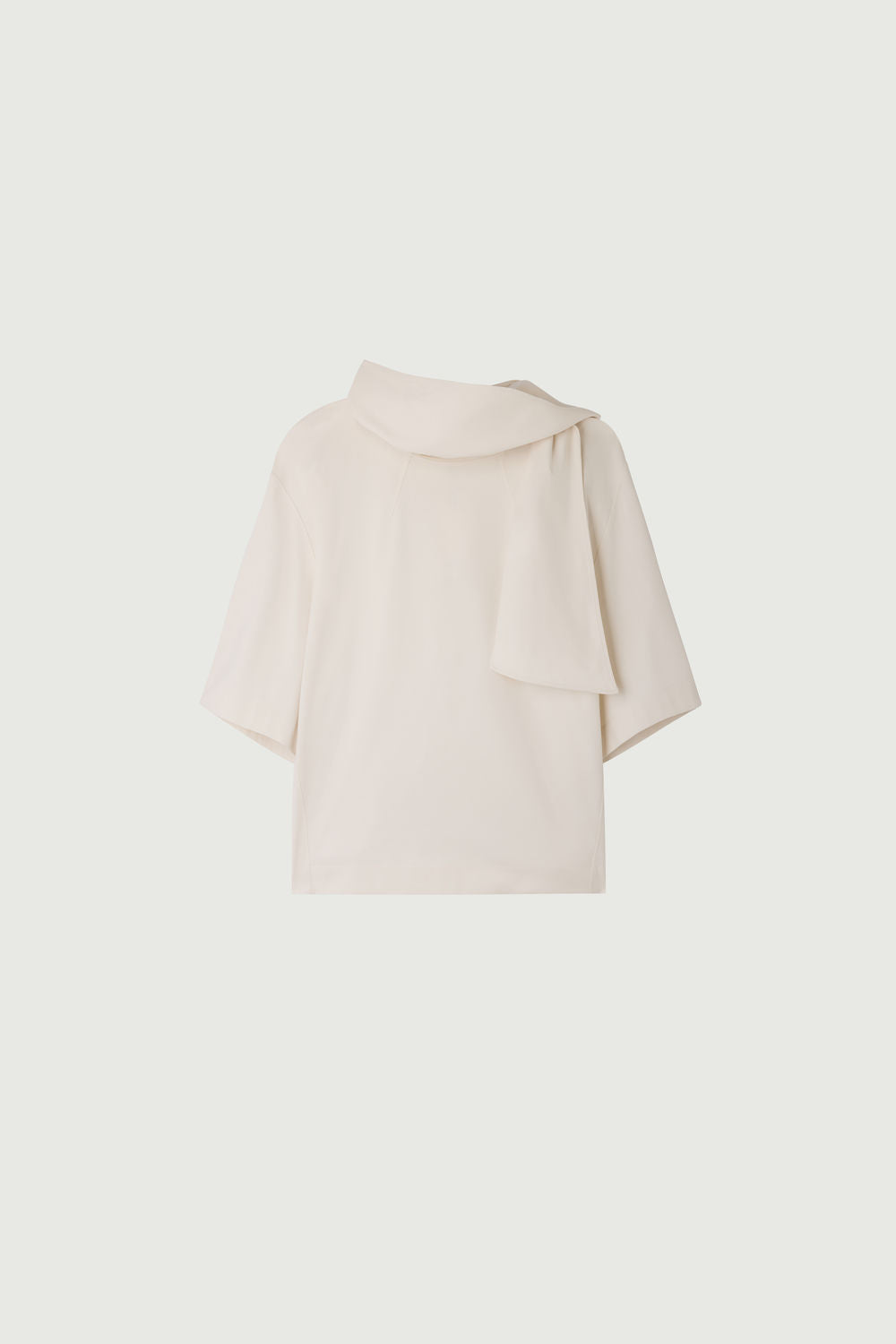 Tee-shirt avec écharpe en coton