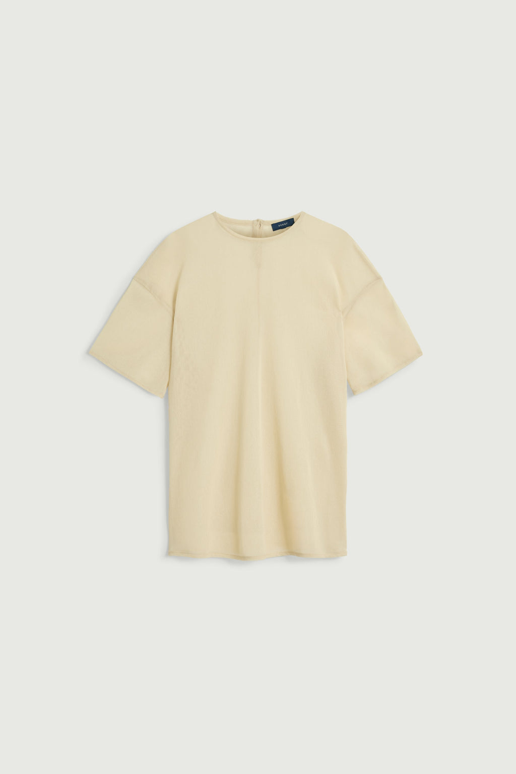 Tee-shirt en résille de coton semi-transparente