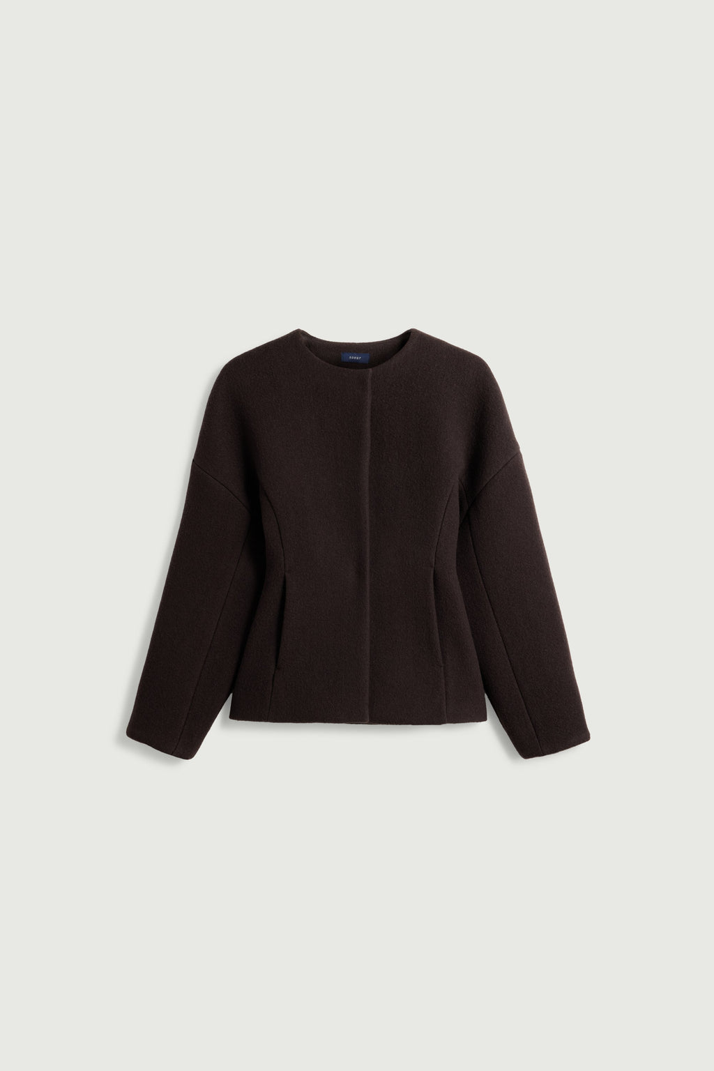 Veste cintrée à manches arrondies