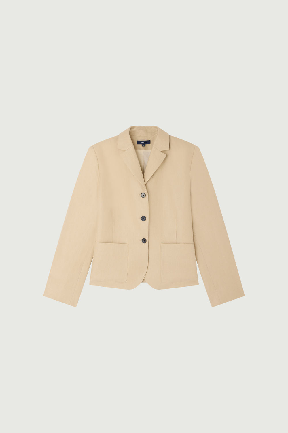 Veste cintrée en twill de lin