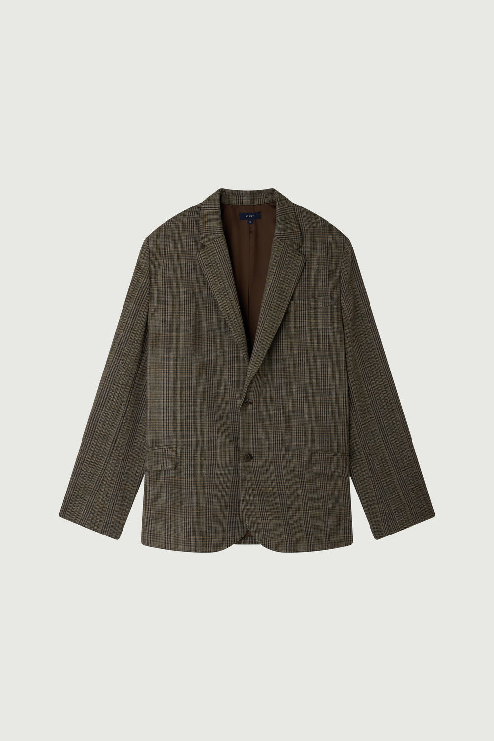 Blazer oversize en Prince-de-Galles fondu