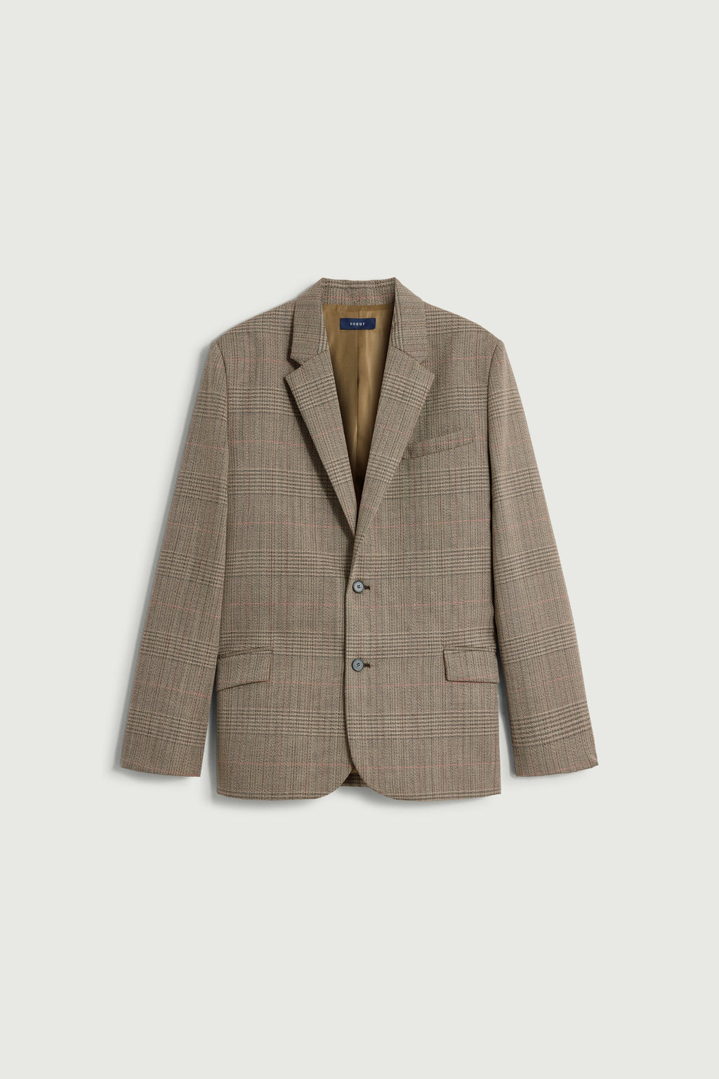 Blazer oversize en Prince-de-Galles fondu