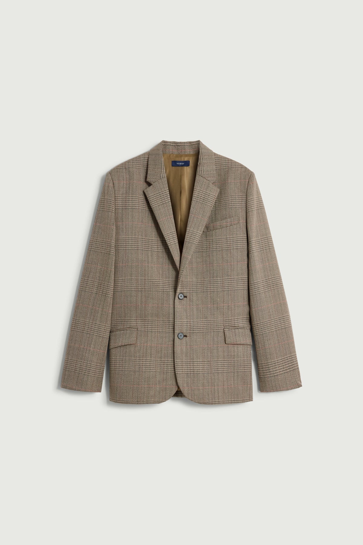 Blazer oversize en Prince-de-Galles fondu