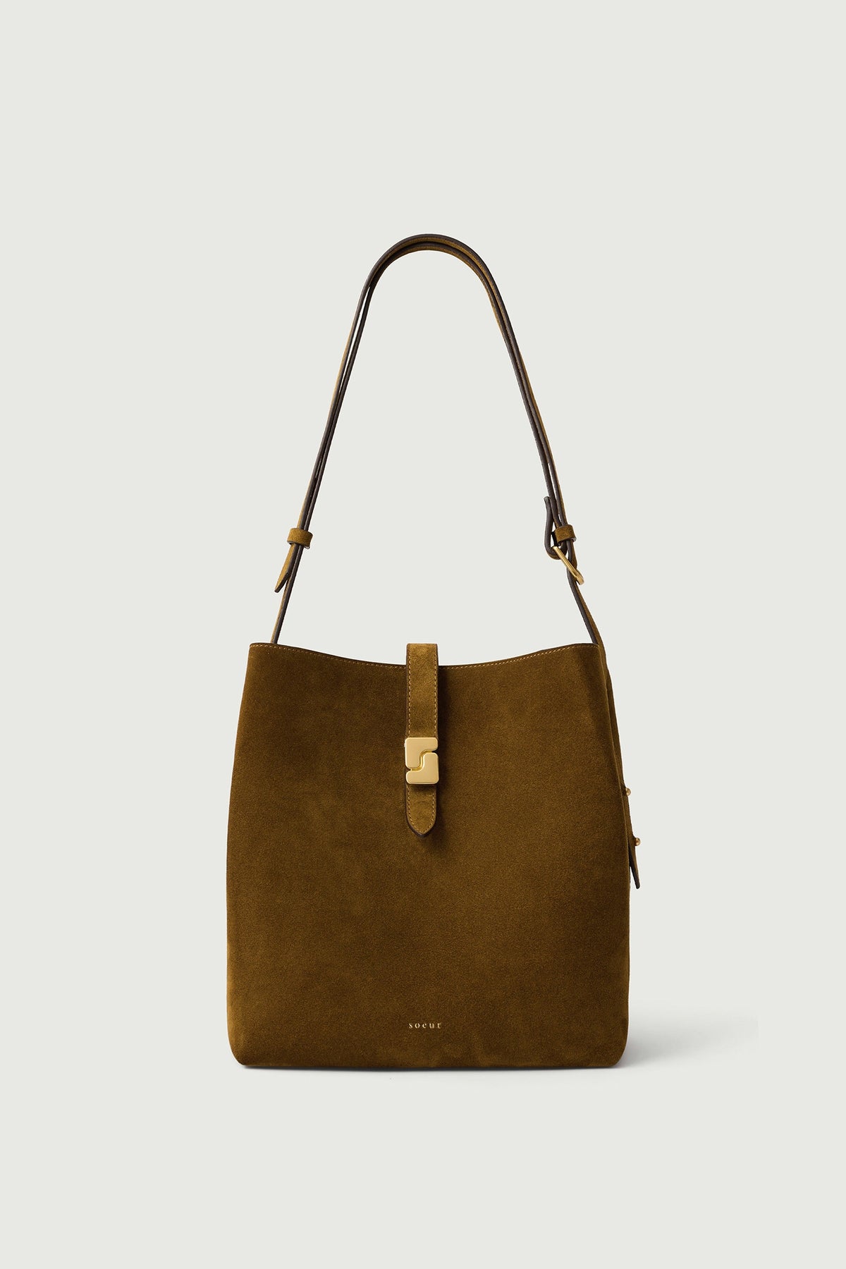 Sac seau en cuir box à boucle S