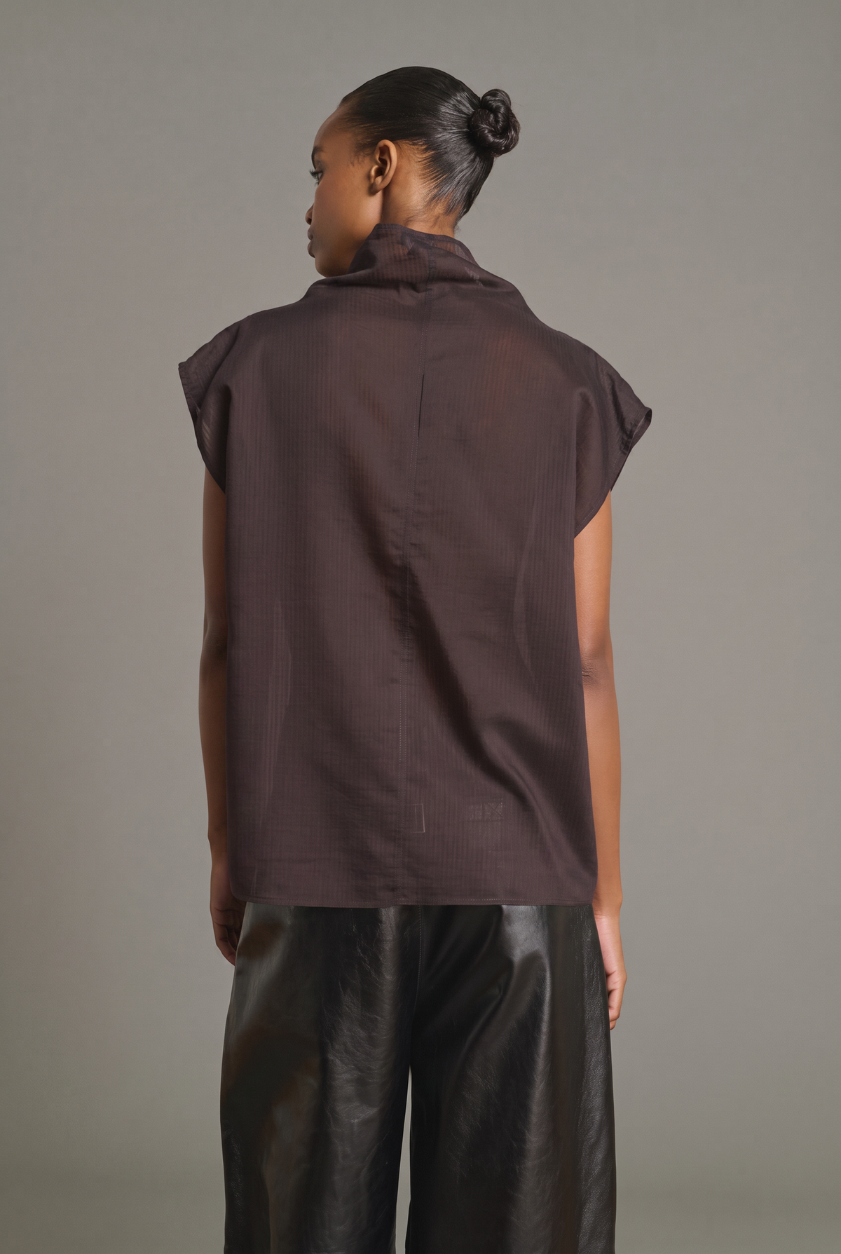 Blouse sans manches en coton