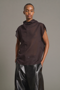 Blouse sans manches en coton
