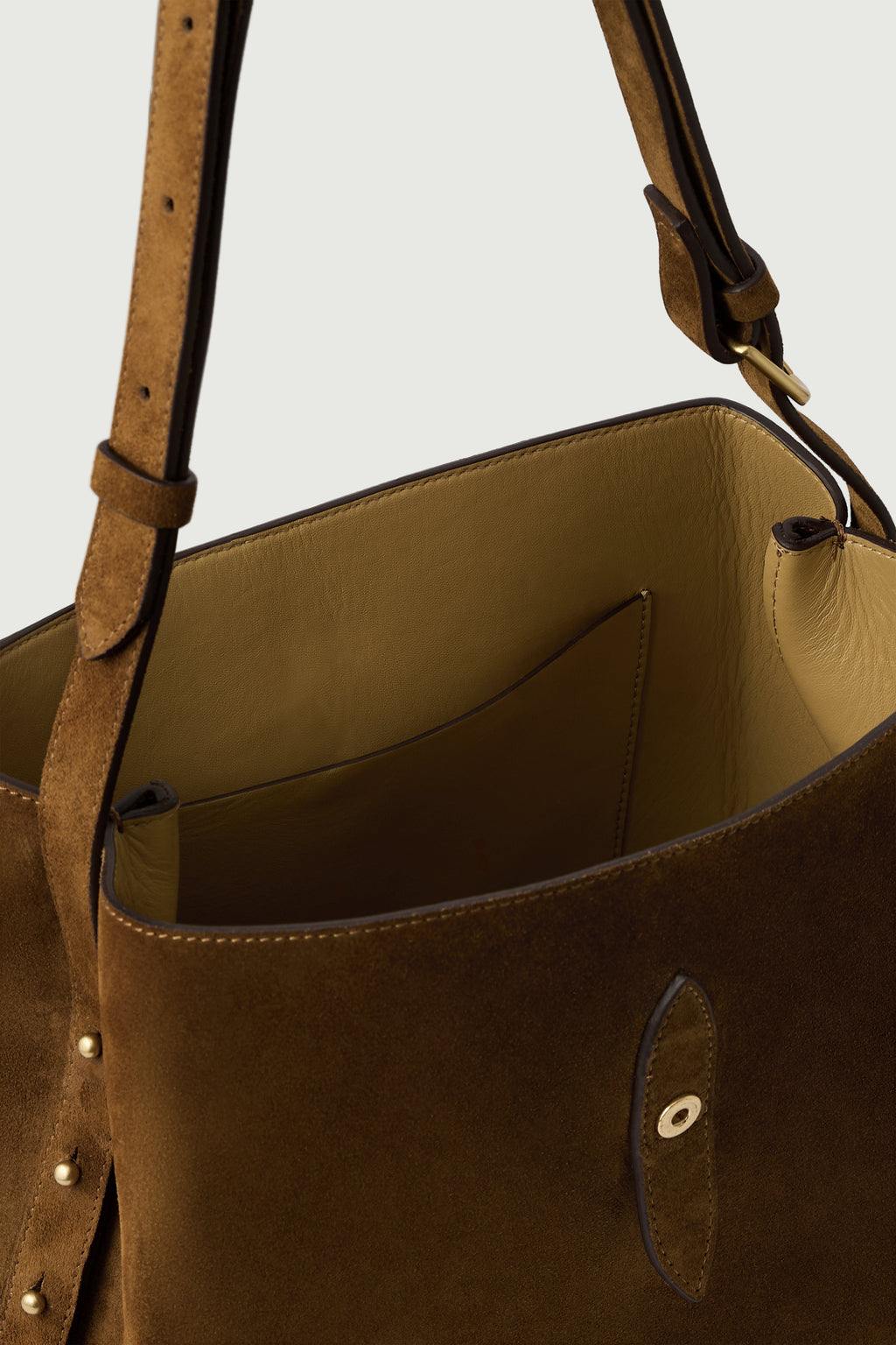 Sac seau en cuir box à boucle S